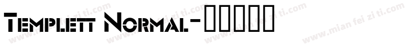 Templett Normal字体转换